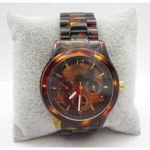 Women Guess Waterpro Quartz WR Analog 38mm Round Watch (H499) "New Battery"